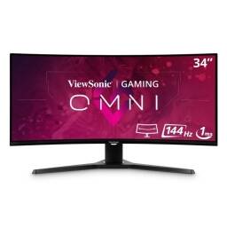 ViewSonic OMNI Gaming VX3418-2KPC - Monitor LED - gaming - curvado - 34 - 3440 x 1440 WQHD @ 144 Hz - MVA - 300 cdm² -