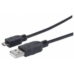 CABLE USB A MICROB M/M 1MT. MANHATTAN