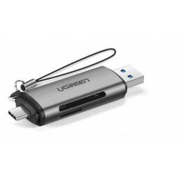 LECTOR DE MEMORIAS UGREEN CM185 (USB C Y USB)