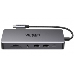 HUB USB-C UGREEN 4K (AUDIO/HDMI/VGA/RJ45/SD/USB3.2